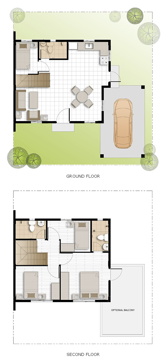 Dana Floor Plan House and Lot in Dasmarinas