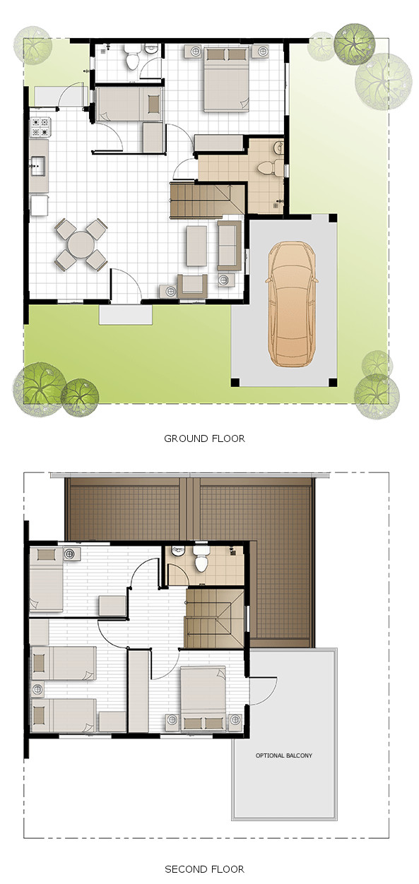Ella Floor Plan House and Lot in Dasmarinas