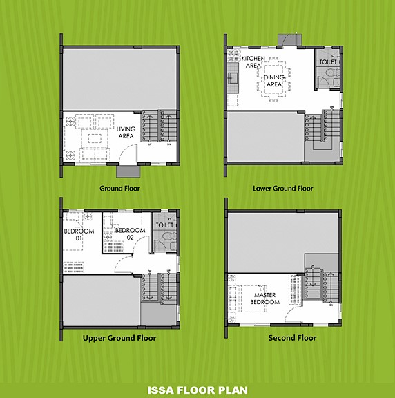 Issa Floor Plan House and Lot in Dasmarinas