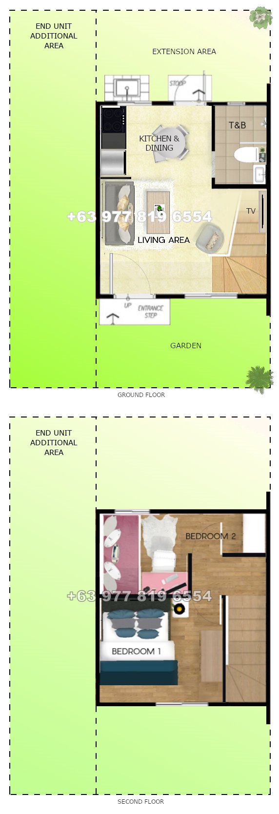 Arielle Floor Plan House and Lot in Dasmarinas